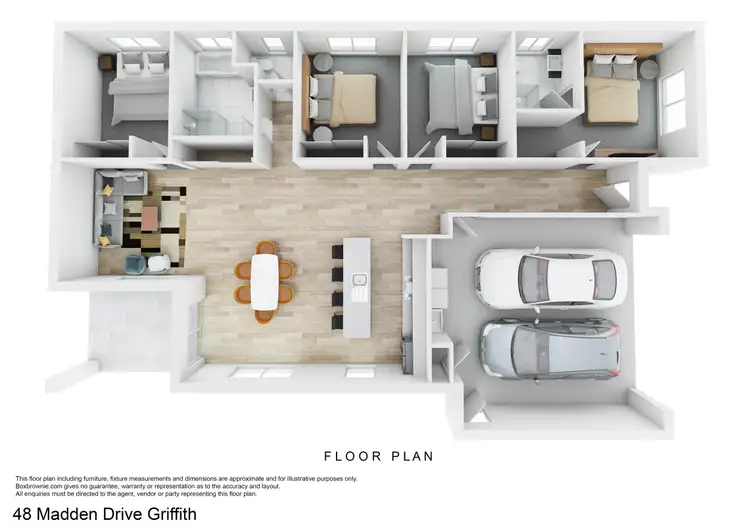 Floorplan of Homely house listing, 48 Madden Drive, Griffith NSW 2680