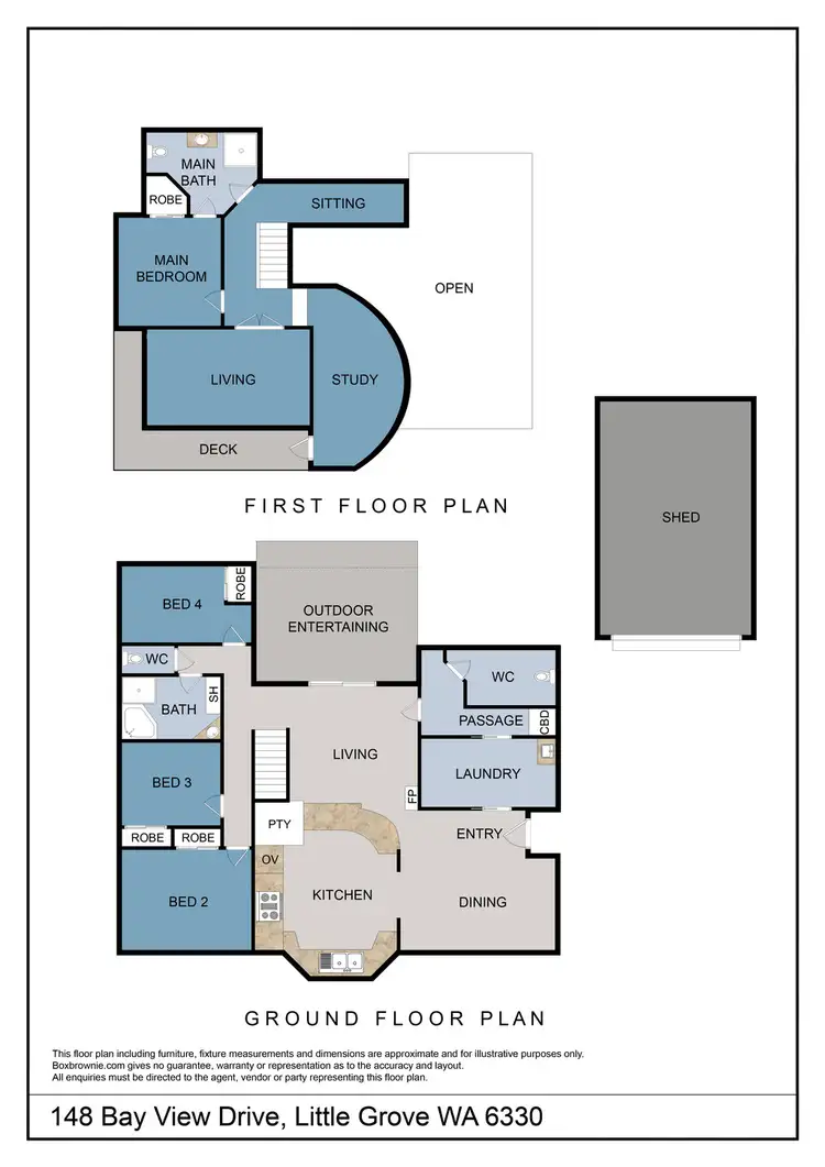 Floorplan of Homely house listing, 148 Bay View Drive, Little Grove WA 6330