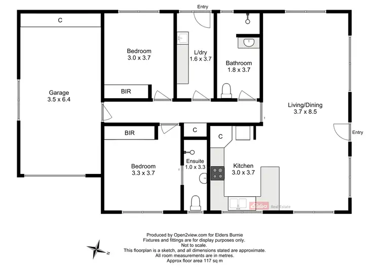 Floorplan of Homely unit listing, 5/119 View Road, Park Grove TAS 7320