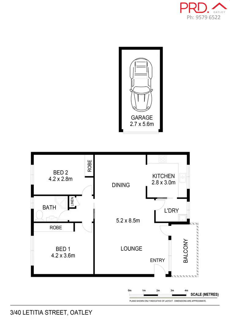 Floorplan of Homely unit listing, 3/40 Letitia Street, Oatley NSW 2223