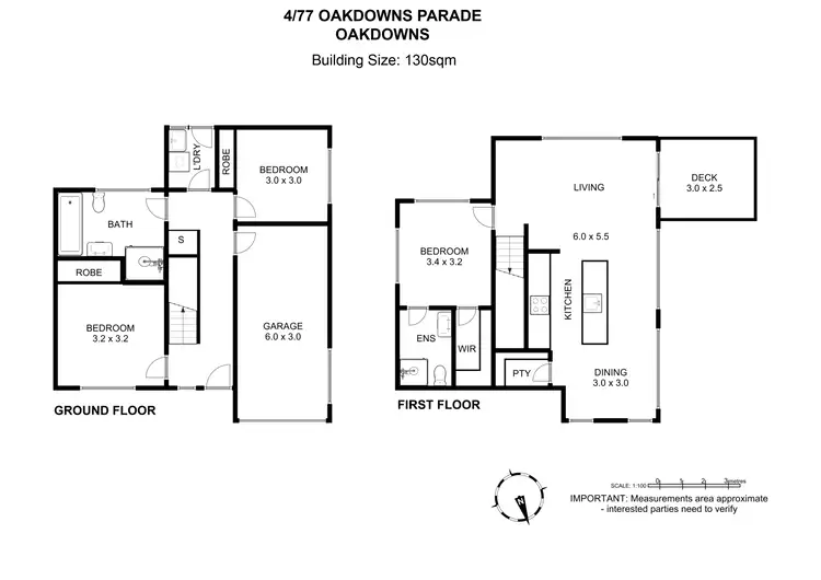 Floorplan of Homely townhouse listing, 4/77 Oakdowns Parade, Oakdowns TAS 7019