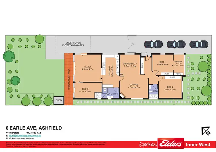 Floorplan of Homely house listing, 6 Earle Avenue, Ashfield NSW 2131