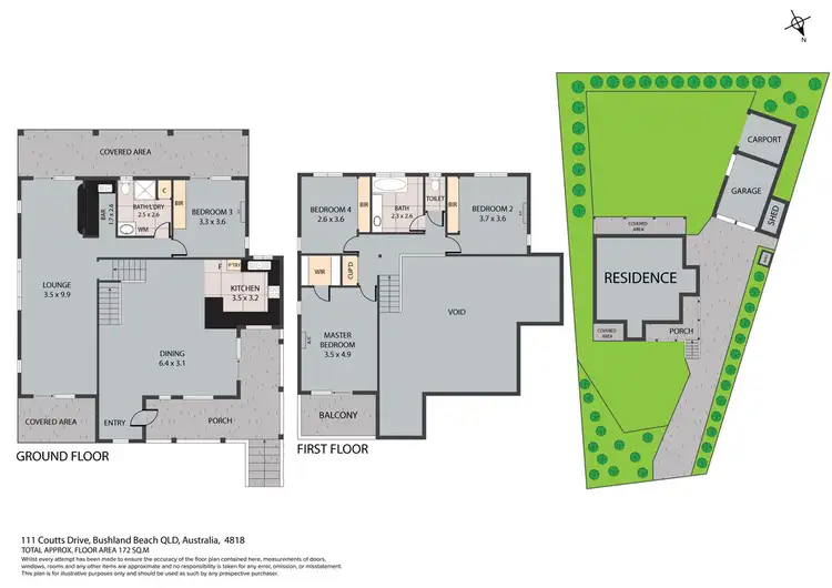 Floorplan of Homely house listing, 111 Coutts Drive, Bushland Beach QLD 4818