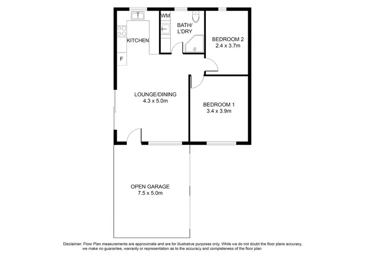 Floorplan of Homely unit listing, 4/6 Hartley Street, Mount Gambier SA 5290