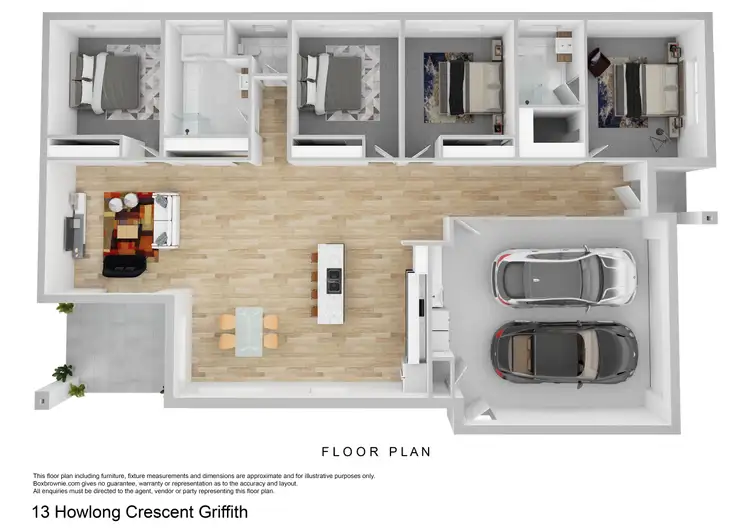 Floorplan of Homely house listing, 13 Howlong Crescent, Griffith NSW 2680