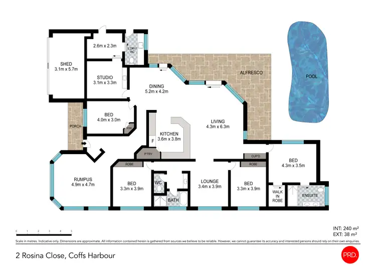 Floorplan of Homely house listing, 2 Rosina Close, Coffs Harbour NSW 2450