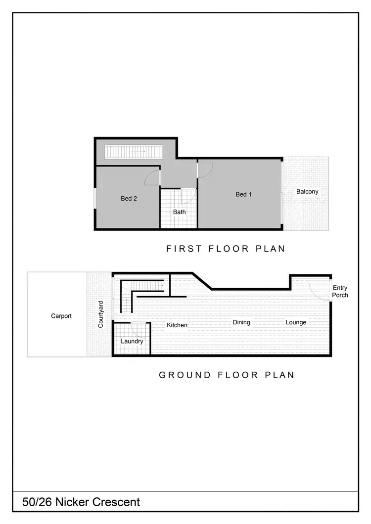 Floorplan of Homely unit listing, 50/26 Nicker Crescent, Gillen NT 870