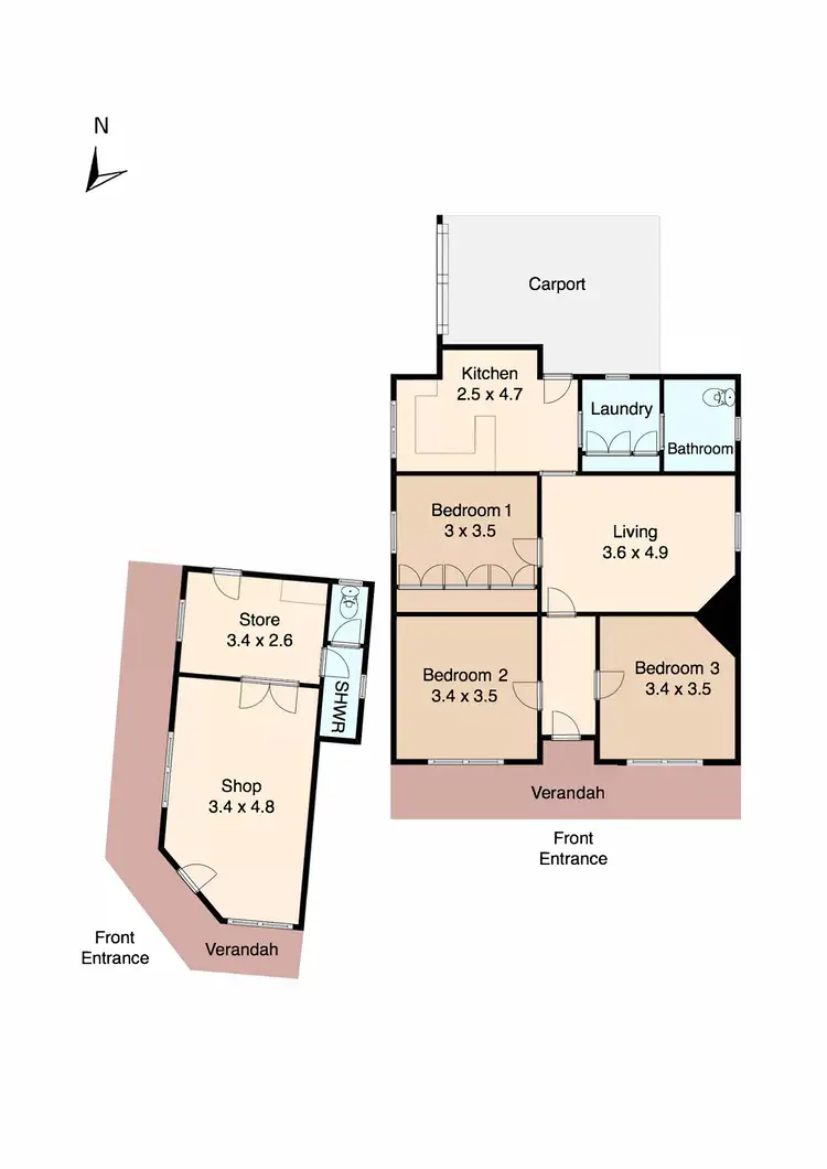 Floorplan of Homely house listing, 501-503 Barkly Street, Golden Point VIC 3350