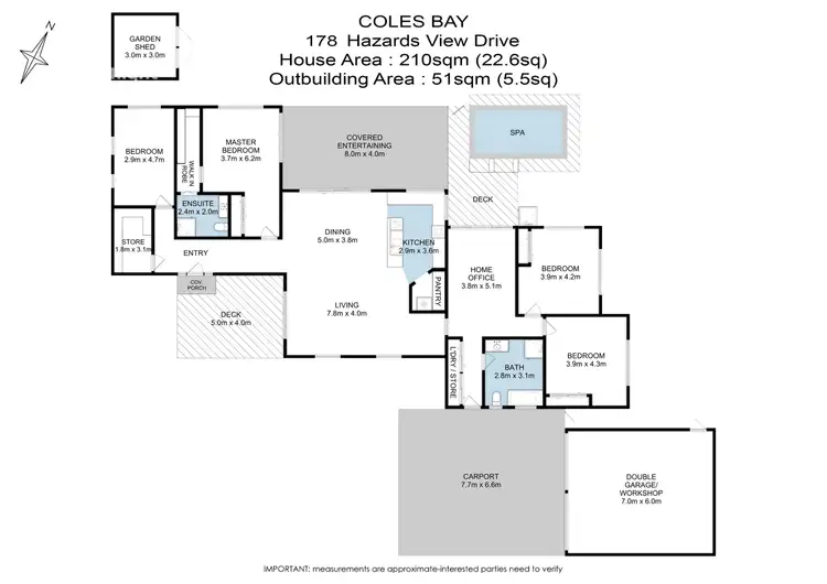Floorplan of Homely house listing, 178 Hazards View Drive, Coles Bay TAS 7215