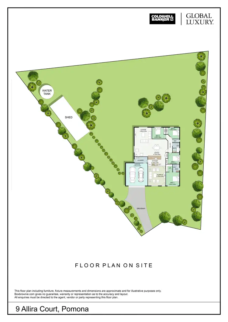 Floorplan of Homely house listing, 9 Allira Court, Pomona QLD 4568