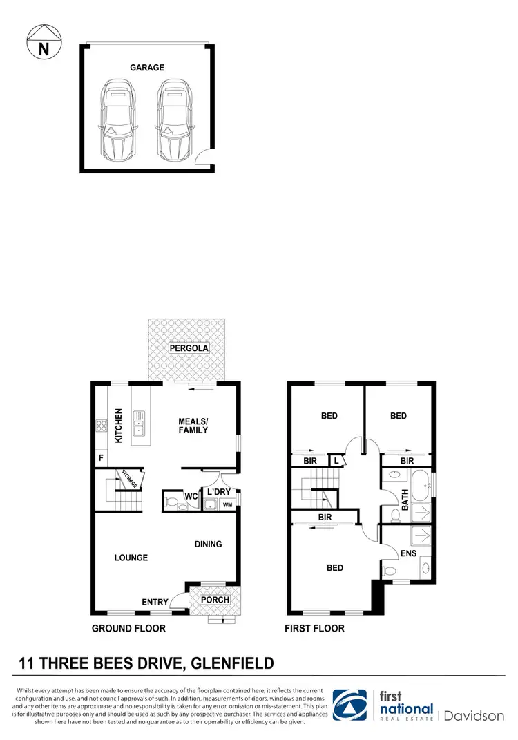 Floorplan of Homely house listing, 11 Three Bees Drive, Glenfield NSW 2167