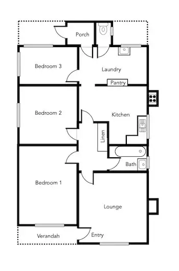 Floorplan of Homely house listing, 89 George Road, Ararat VIC 3377