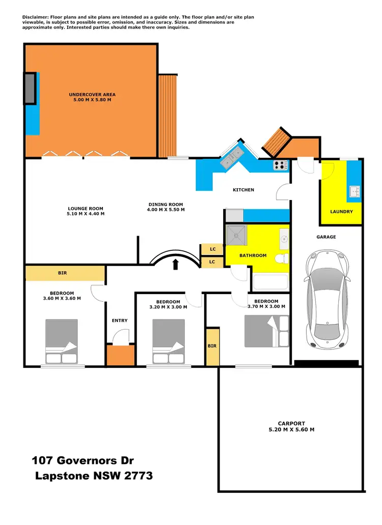 Floorplan of Homely house listing, 107 Governors Drive, Lapstone NSW 2773