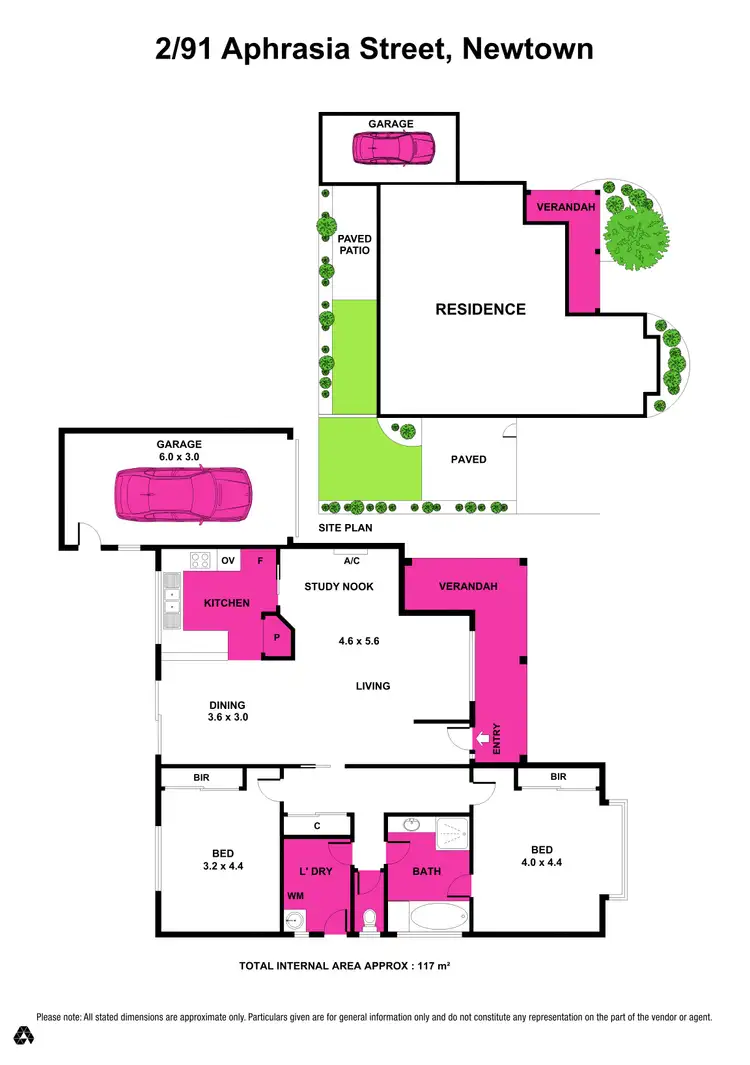 Floorplan of Homely unit listing, 2/91 Aphrasia Street, Newtown VIC 3220