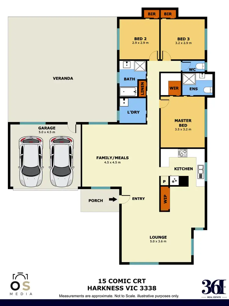 Floorplan of Homely house listing, 15 Comic Court, Harkness VIC 3337
