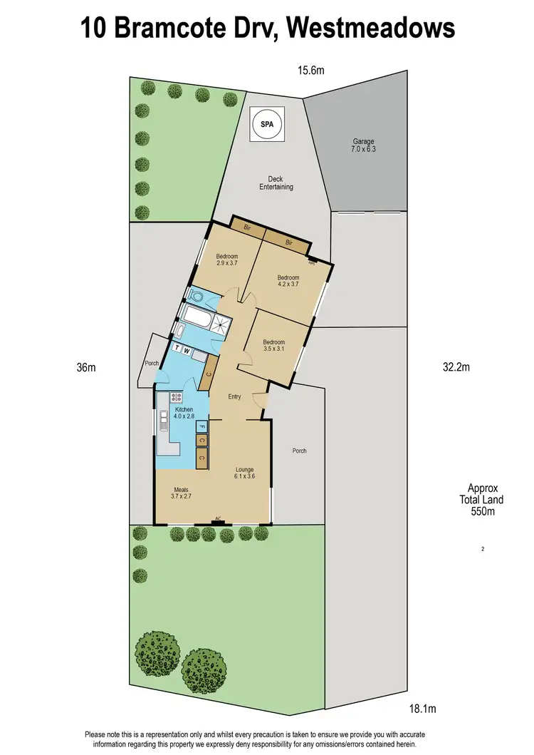 Floorplan of Homely house listing, 10 Bramcote Drive, Westmeadows VIC 3049