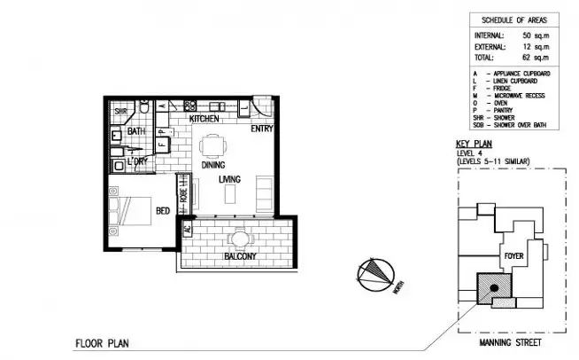 Floorplan of Homely unit listing, 15/21 Manning Street, Milton QLD 4064