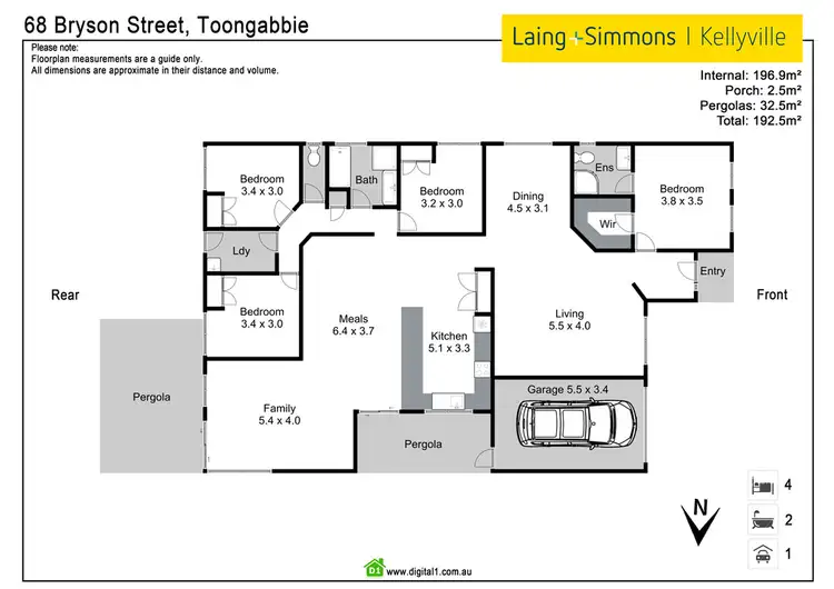 Floorplan of Homely house listing, 68 Bryson Street, Toongabbie NSW 2146