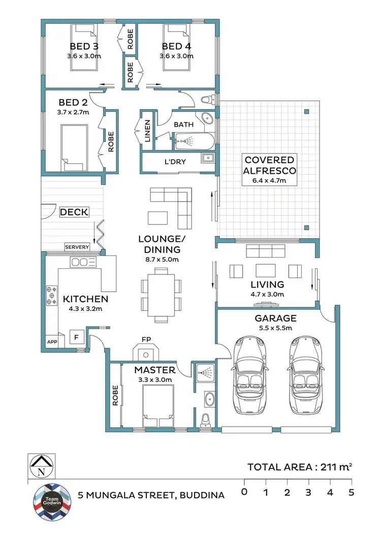 Floorplan of Homely house listing, 5 Mungala Street, Buddina QLD 4575