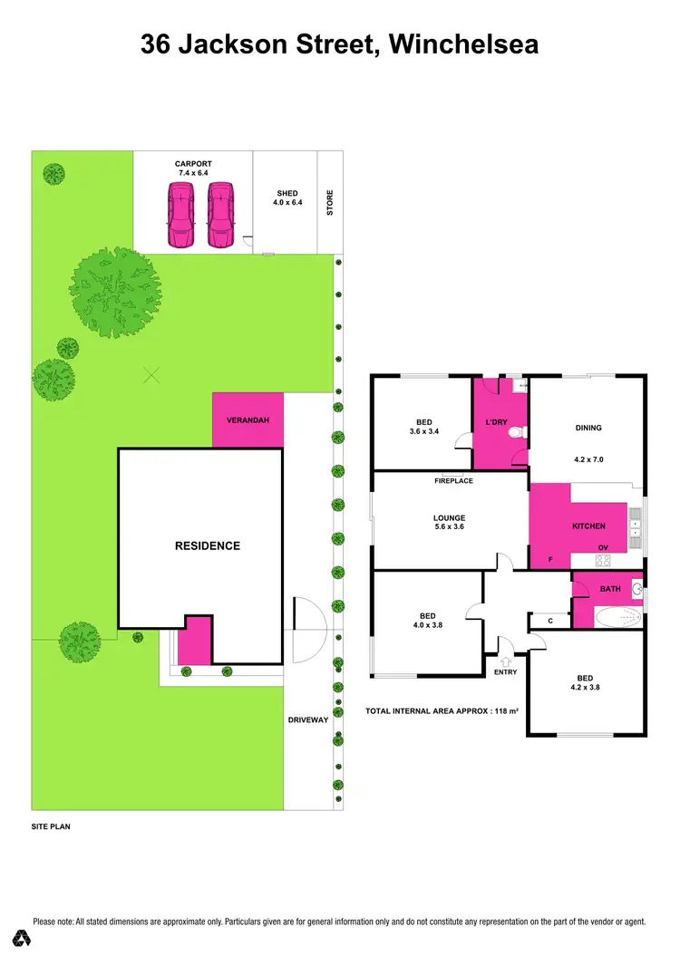 Floorplan of Homely house listing, 36 Jackson Street, Winchelsea VIC 3241