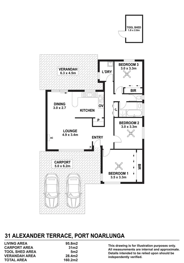 Floorplan of Homely house listing, 31 Alexander Terrace, Port Noarlunga SA 5167