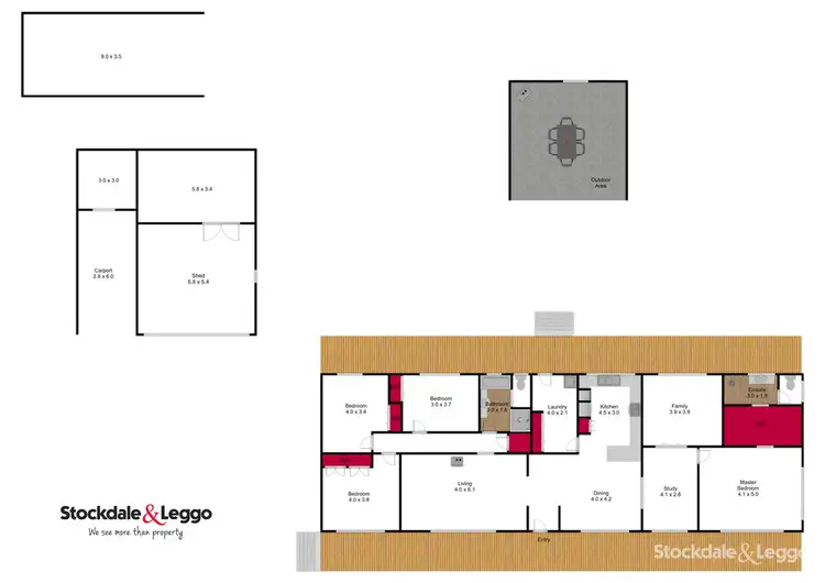 Floorplan of Homely house listing, 20-24 Carey drive, Glengarry VIC 3854