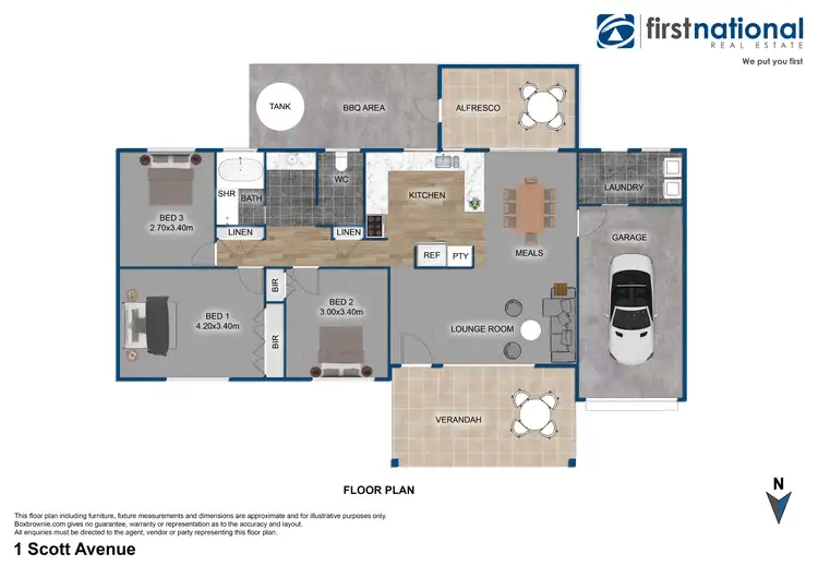 Floorplan of Homely house listing, 1 Scott Avenue, Gulgong NSW 2852