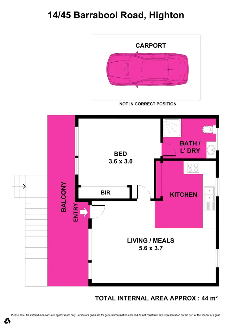 Floorplan of Homely house listing, 14/45 Barrabool Road, Highton VIC 3216