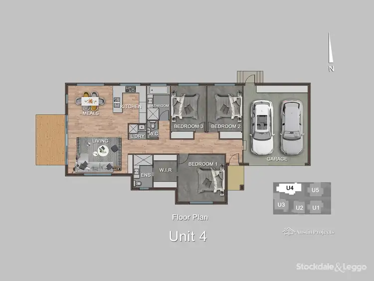 Floorplan of Homely townhouse listing, 4/13 Wilson Street, Ferntree Gully VIC 3156