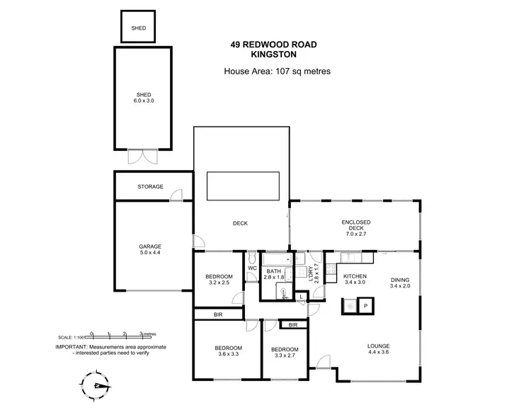 Floorplan of Homely house listing, 49 Redwood Road, Kingston TAS 7050