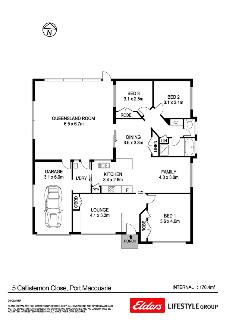 Floorplan of Homely house listing, 5 Callistemon Close, Port Macquarie NSW 2444