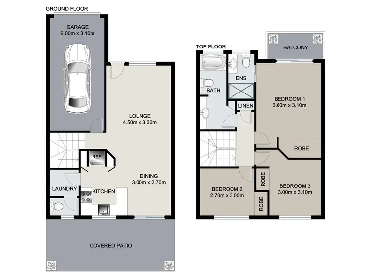 Floorplan of Homely townhouse listing, 23/33 Moriarty Place, Bald Hills QLD 4036