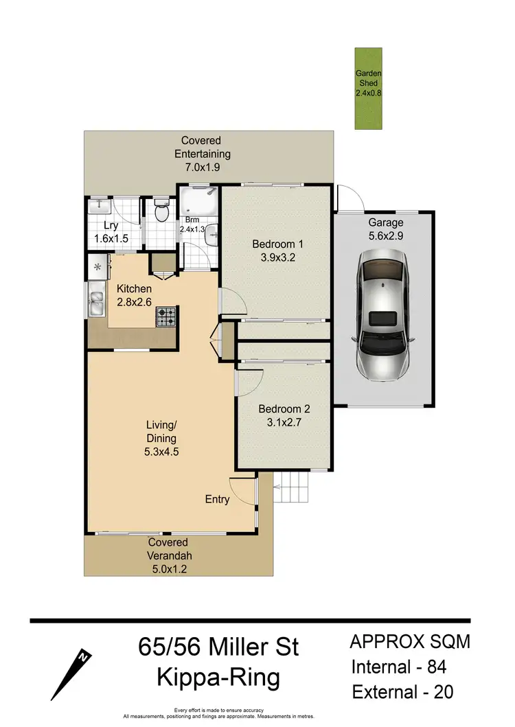 Floorplan of Homely villa listing, 65/56 MILLER STREET, Kippa-Ring QLD 4021