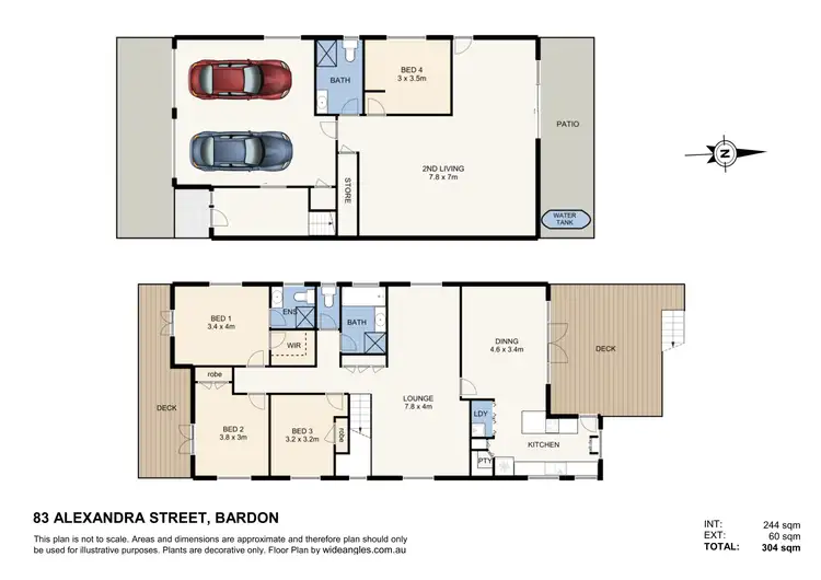 Floorplan of Homely house listing, 83 Alexandra Street, Bardon QLD 4065