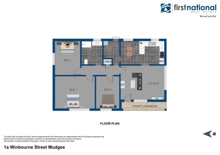 Floorplan of Homely house listing, 1A Winbourne Street, Mudgee NSW 2850