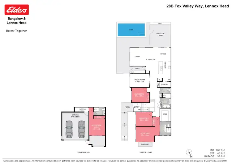 Floorplan of Homely semi-detached listing, 28B Fox Valley Way, Lennox Head NSW 2478