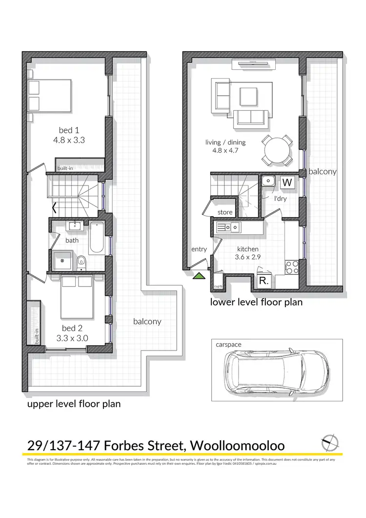 Floorplan of Homely apartment listing, 29/137 Forbes St, Woolloomooloo NSW 2011