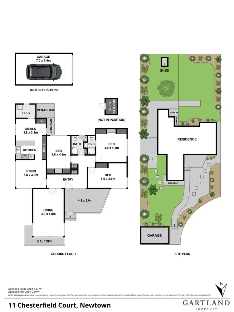 Floorplan of Homely house listing, 11 Chesterfield Court, Newtown VIC 3220