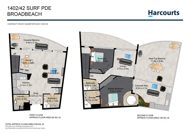 Floorplan of Homely apartment listing, 1402/42 Surf Parade, Broadbeach QLD 4218