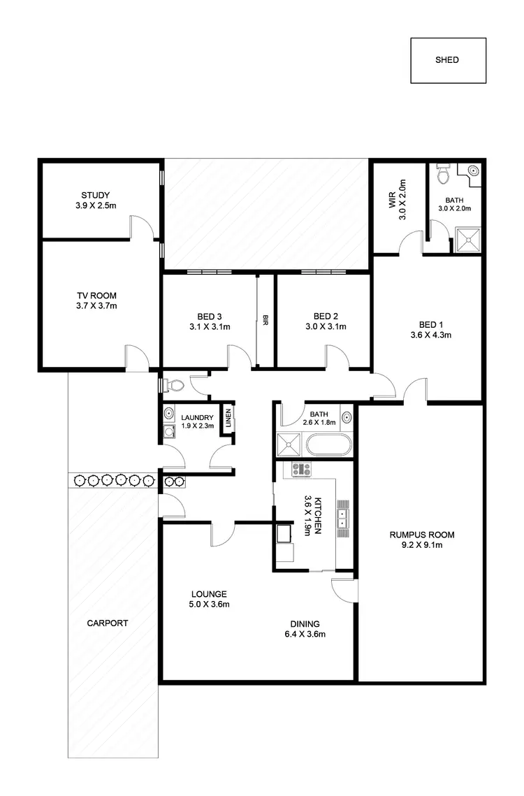 Floorplan of Homely house listing, 11 Colorado Avenue, Plympton SA 5038