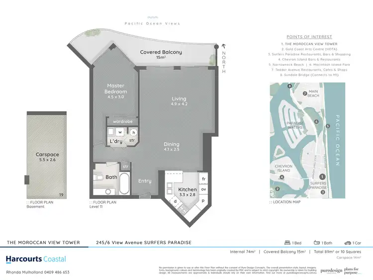 Floorplan of Homely apartment listing, 245/6 View Avenue, Surfers Paradise QLD 4217