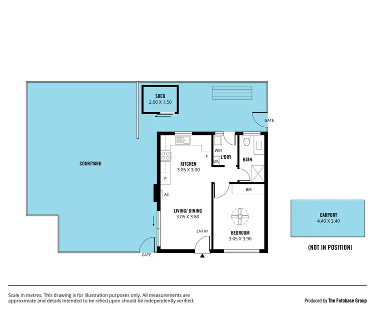 Floorplan of Homely unit listing, 1/59 Morphett Road, Camden Park SA 5038