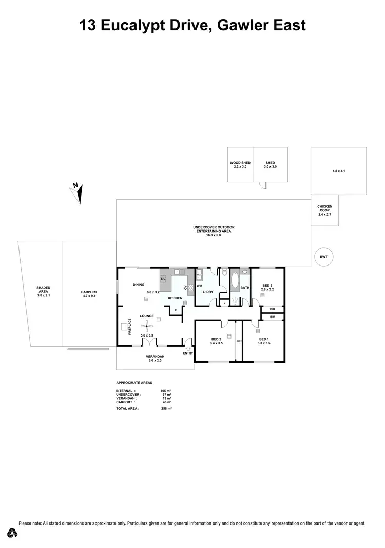 Floorplan of Homely house listing, 13 Eucalypt Drive, Gawler East SA 5118