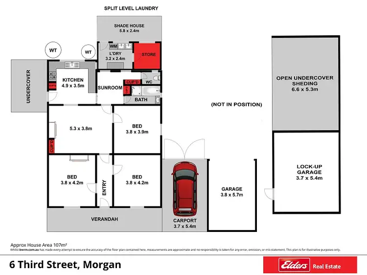 Floorplan of Homely house listing, 6 Third Street, Morgan SA 5320