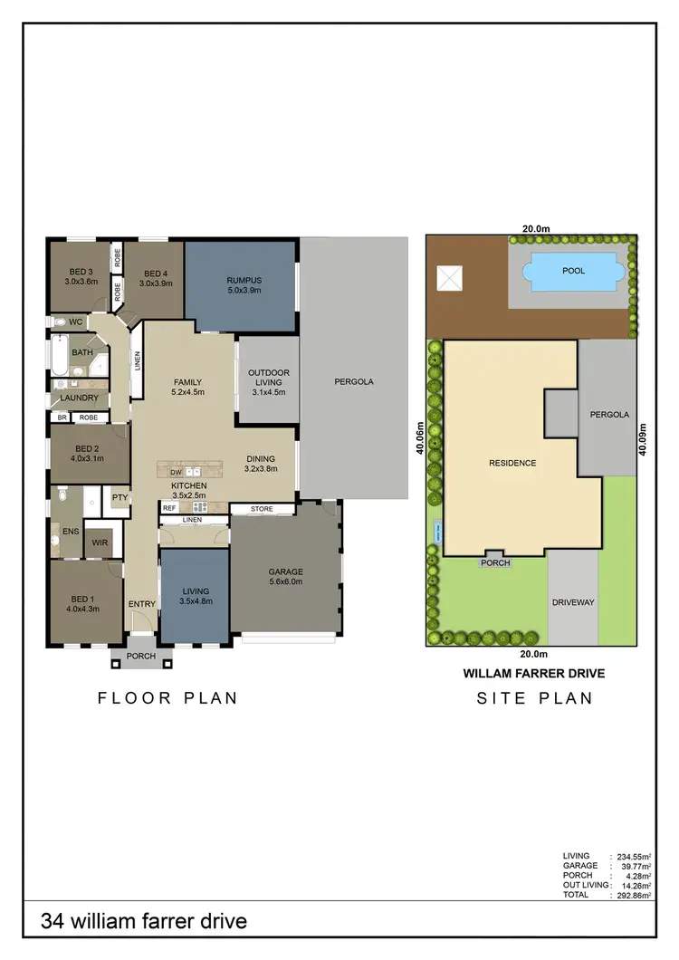 Floorplan of Homely house listing, 34 WILLIAM FARRER DRIVE, Dubbo NSW 2830