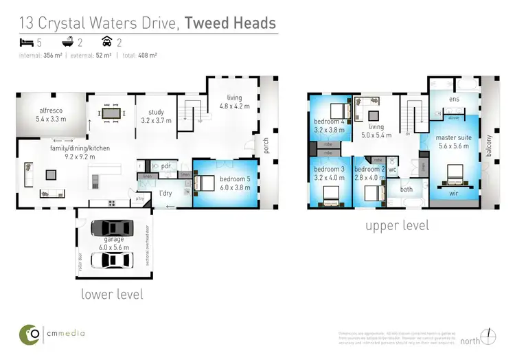 Floorplan of Homely house listing, 13 Crystal Waters Drive, Tweed Heads NSW 2485