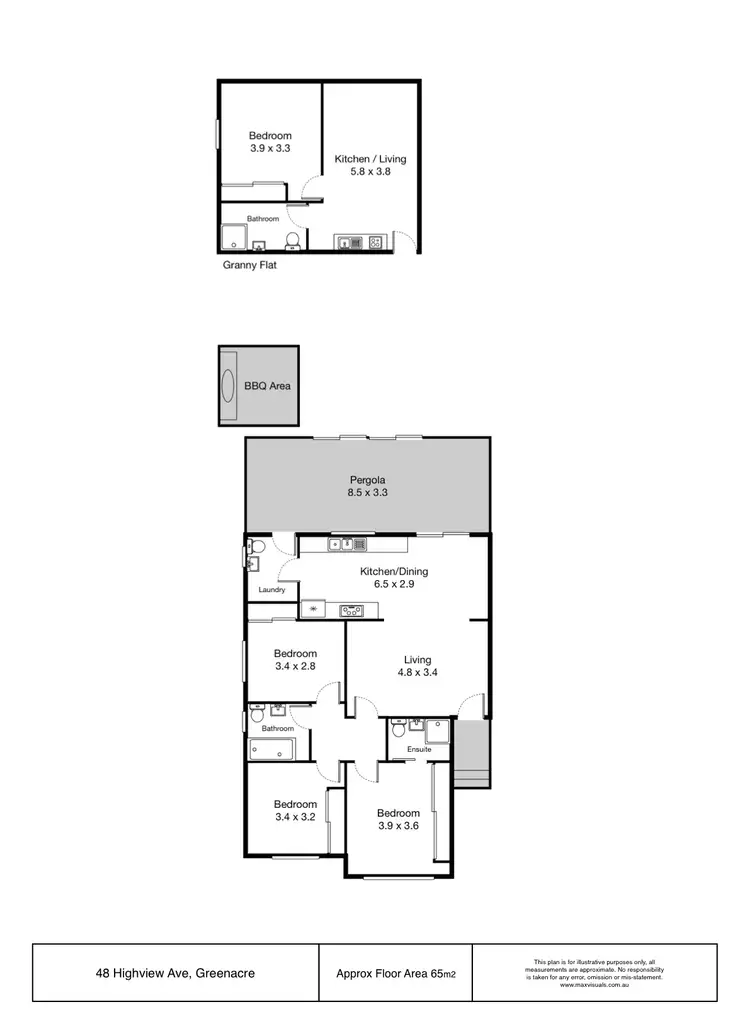 Floorplan of Homely house listing, 48 Highview Avenue, Greenacre NSW 2190