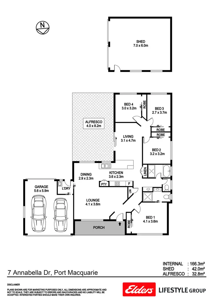 Floorplan of Homely house listing, 7 Annabella Drive, Port Macquarie NSW 2444