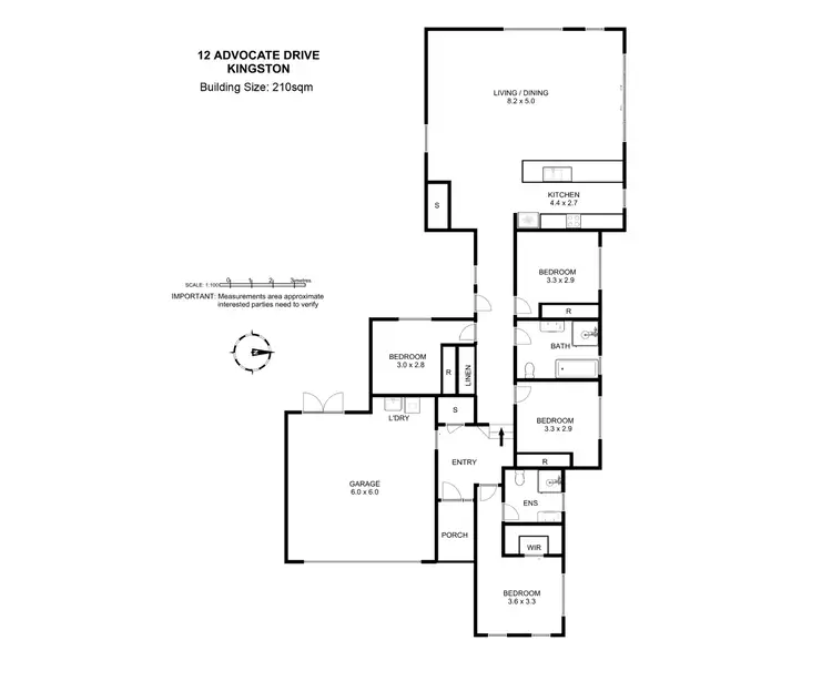 Floorplan of Homely house listing, 12 Advocate Drive, Kingston TAS 7050