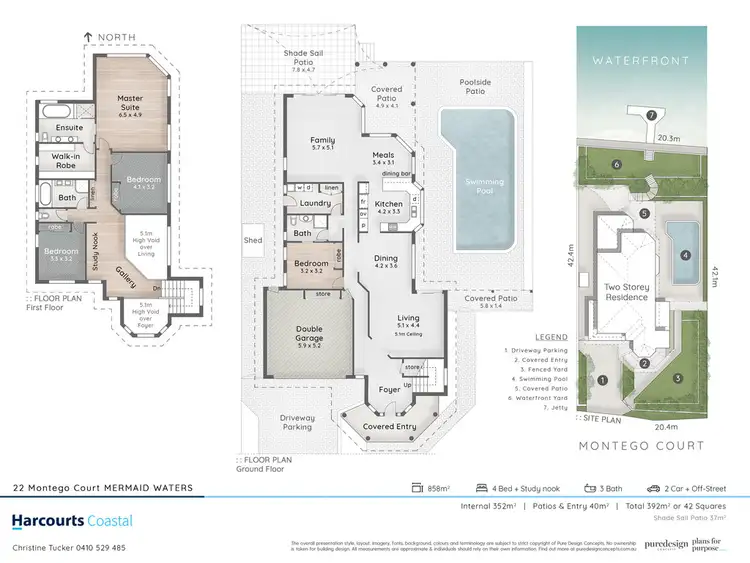 Floorplan of Homely house listing, 22 Montego Court, Mermaid Waters QLD 4218